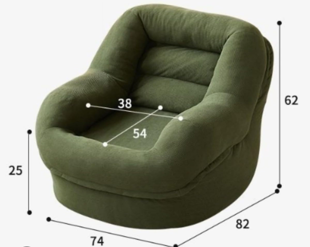 Fauteuil Relax Pouf Confort & Ergonomique en Velours Côtelé - PURE CLICK