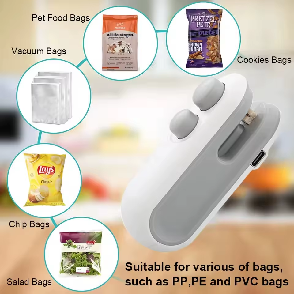 Mini scelleuse de Sachets Portable-Conservez vos aliments frais plus longtemps